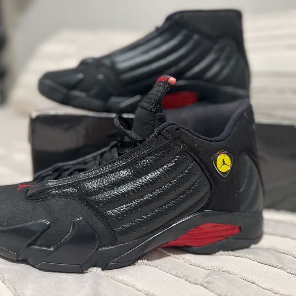 Jordan Black and Red Sneakers